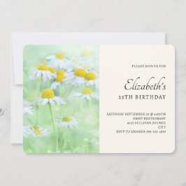 Invitación Daisies de bonito en un cumpleaños de campo