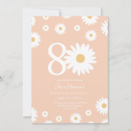 Invitación Daisy Atemporal Hito Ochenta Cumpleaños