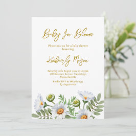 Invitación Daisy Baby Shower