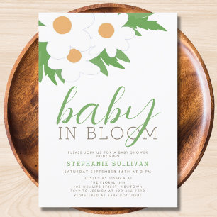 Invitación Daisy Baby Shower