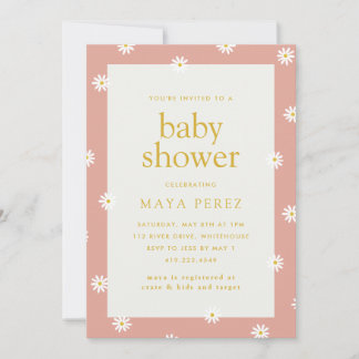 Invitación Daisy Baby Shower