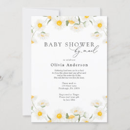 Invitación Daisy Baby Shower por correo
