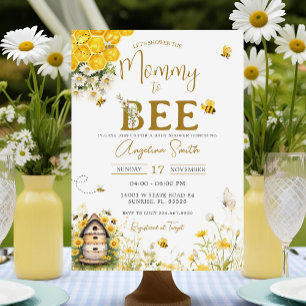 Invitación Daisy Bee Baby Shower Mommy To Bee Baby Shower