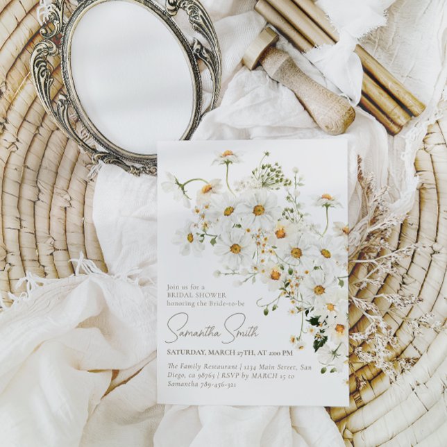 Invitación Daisy Boho Wildflower Moderna Ducha nupcial (Subido por el creador)