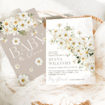 Daisy Boho Wildflower Rustic Baby Shower