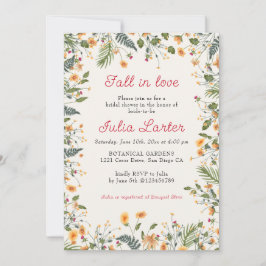 Invitación Daisy Botánico Peony Flower Garden Bridal Shower