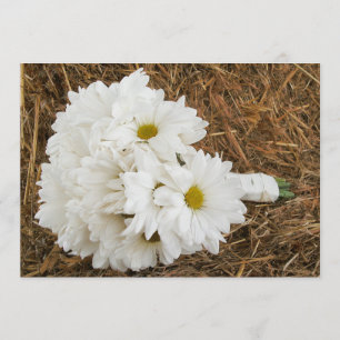 Invitación Daisy Bouquet & Hay - País / Boda de Barn