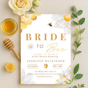 Invitación Daisy Bride a Bee Bridal Shower