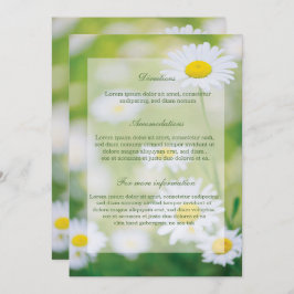 Invitación Daisy Daisies Boda de verano floral