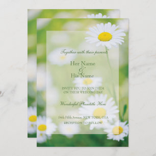 Invitación Daisy Daisies Boda de verano floral