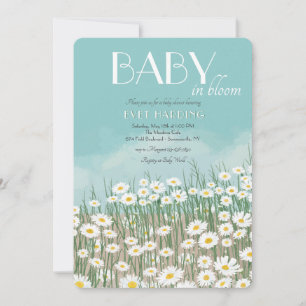 Invitación Daisy Field Baby Shower