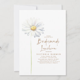 Invitación Daisy Floral Bridesmaids Luncheon Bridal Shower