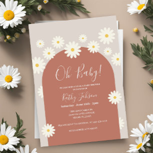 Invitación Daisy Flower Arch Baby Shower