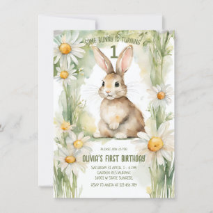 Invitación Daisy Garden Algunos conejitos son uno