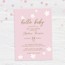 Daisy Hello Baby Spring Chica Elegante Rosa Ducha