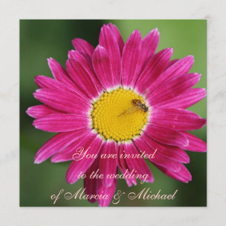 Invitación Daisy pintado rosa