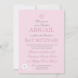 Invitación Daisy Silver rosa