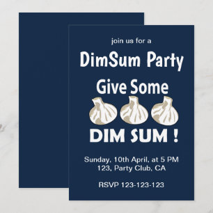 Invitación Dale una fiesta de dim sum