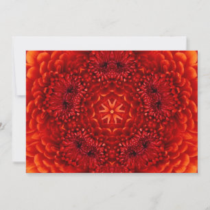 Invitación DALIA ROJA, negro brillante