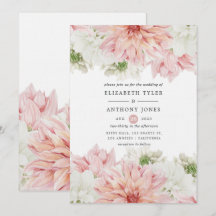 Dalias Rosadas Boda Floral