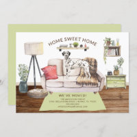 Invitación Dalmatiana Perro en Movimiento