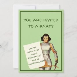 Invitación Dama Caballero de Cabello Negro