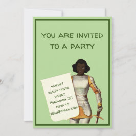 Invitación Dama Caballero Negra