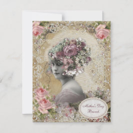 Invitación Dama de brunch del día de la madre con joyas y flo