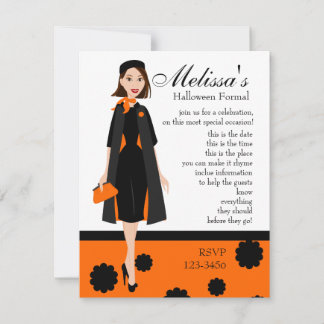 Invitación Dama de Halloween