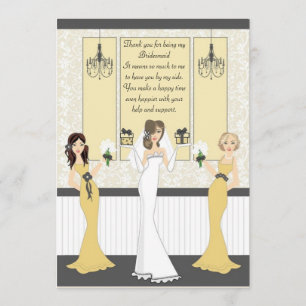 Invitación Dama de honor gracias