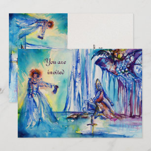 Invitación DAMA DEL LAGO , EXCALIBUR , Magia y Misterio