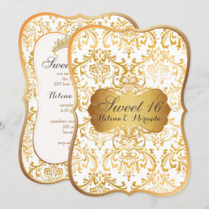 Invitación Dama PixDezines Sweet 16/princesa/rossi