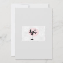 Damas Big Night Out (tarjeta de estilo vintage)