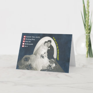 Invitación ¡Damas de honor de la lista de control!