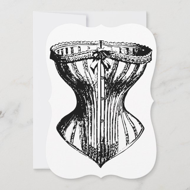 Invitación Damas de honor necesarias corsé divertido (Anverso)