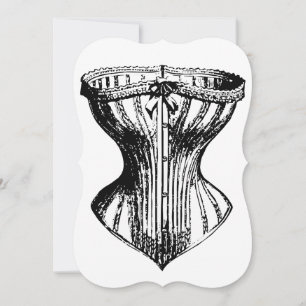 Invitación Damas de honor necesarias corsé lindo divertido