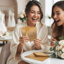 Invitación Damas de honor No Puedo Decir que Sí Sin Ti