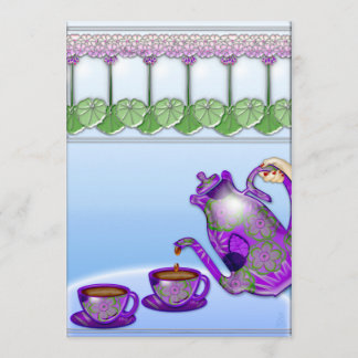 Invitación Damas Tea Fiesta (Invitación al Personalizable)