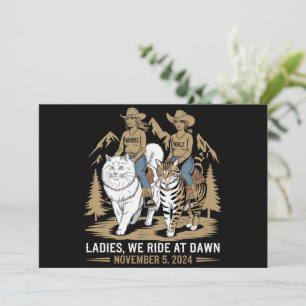 Invitación Damas: Viajamos Al Amanecer, Kamala Harris Walz