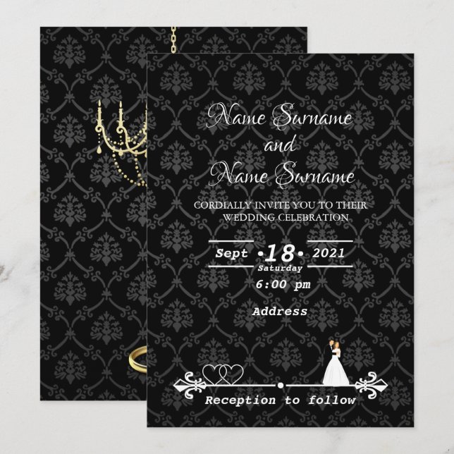 Invitación Damasco (Anverso / Reverso)