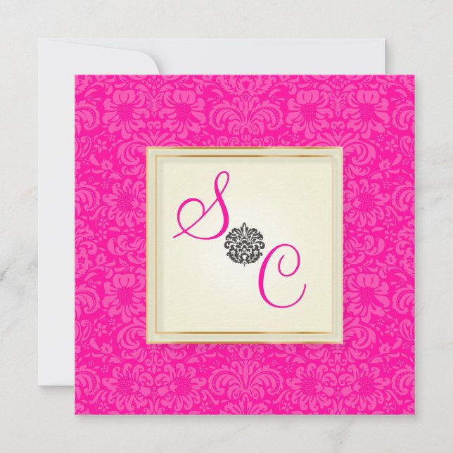 Invitación Damasco cosmético de PixDezines Fidora (Anverso)