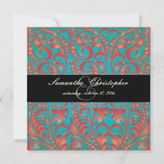 Invitación Damasco de época PixDezines Bellissimo