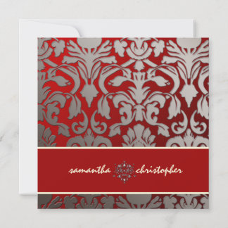 Invitación Damasco de flores de PixDezines