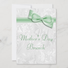 Invitación Damasco del brunch del día de madre y falso arco