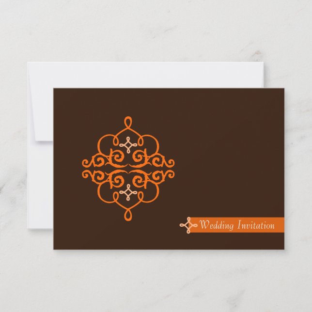 Invitación Damasco islámico del compromiso del boda del Islam (Anverso)