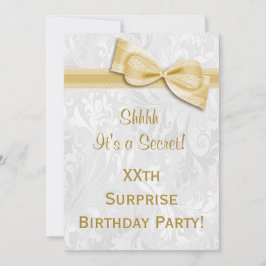 Invitación Damasco y arco de la fiesta de cumpleaños de la