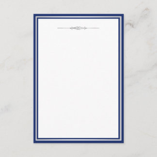 Invitación Damask Azul Real