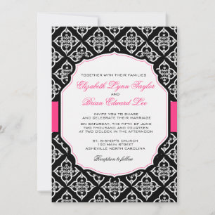 Invitación Damask Dreams -invitaciones de boda