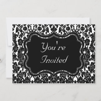 Invitación Damero negro y blanco