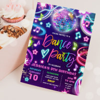 Dance Birday Party Neon Glow Dance Disco